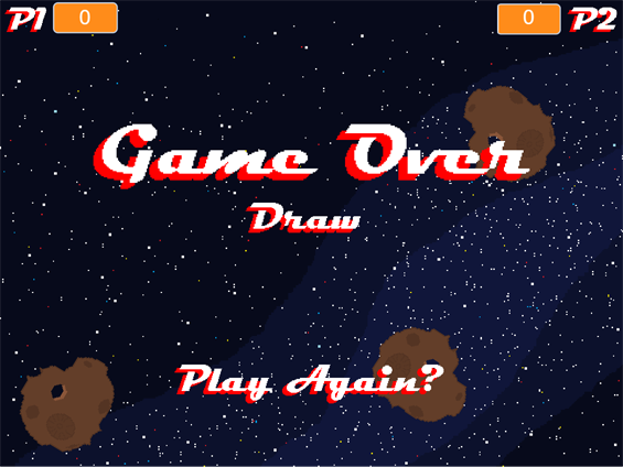 Asteroids game over